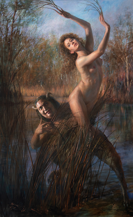 Syringa and Pan Kan Malerier Alejandro DeCinti | Køb eksklusivt Alejandro DeCinti kunst