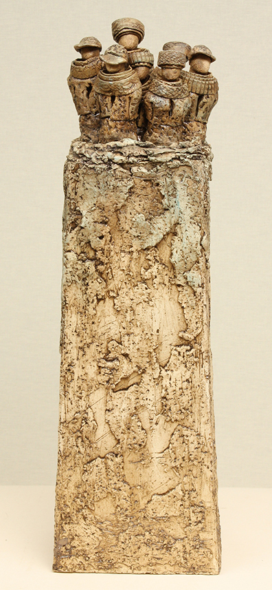 Top crowds Keramik Jikke van de Waal-Bijma | Malerier af Jikke van de Waal-Bijma