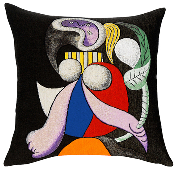 PICASSO Femme a la fleur Billedvævning Poulin Design | Puder med smukke designs fra Poulin Design