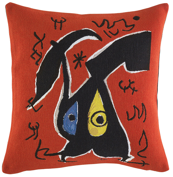 MIRO Femme oiseaux (1978) Billedvævning Poulin Design | Puder med smukke designs fra Poulin Design