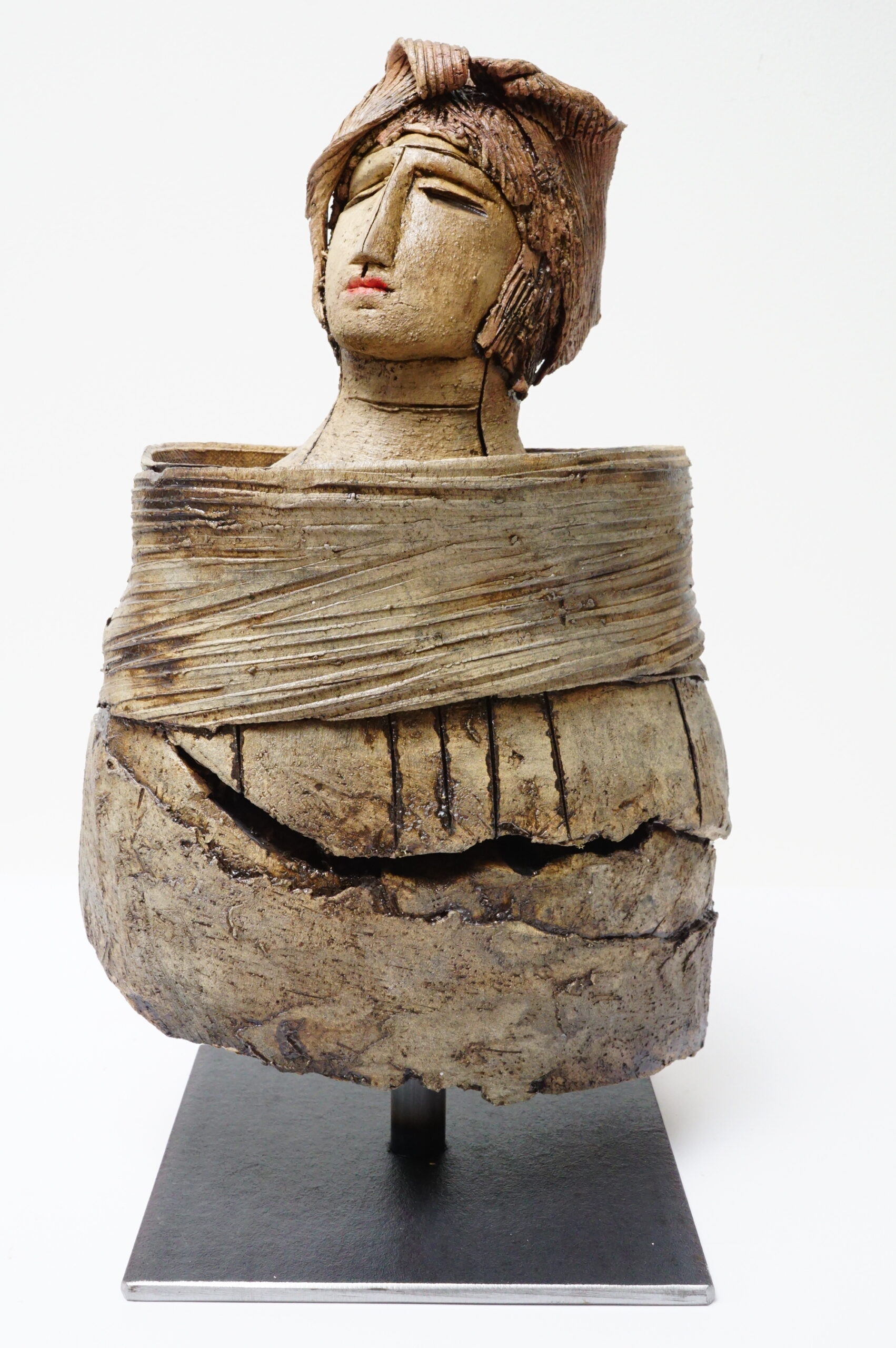 Listening now Keramik Jikke van de Waal-Bijma | Malerier af Jikke van de Waal-Bijma