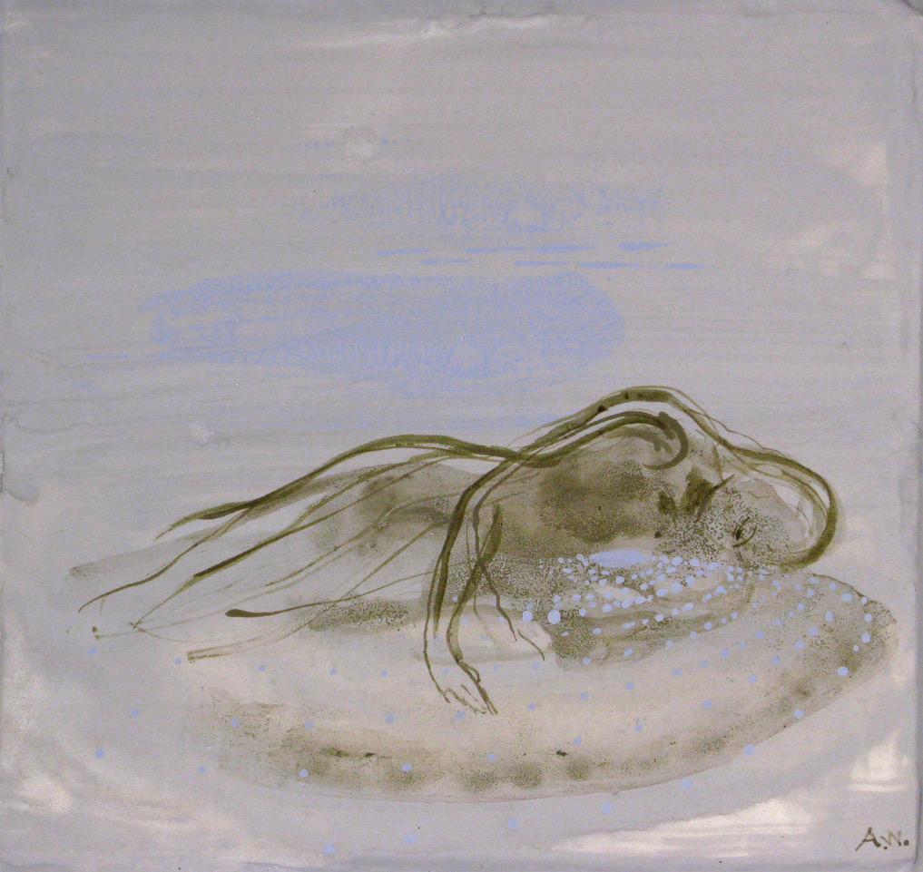 At kigge ind i tomheden Malerier Annette Wier | Køb malerier lavet af Annette Wier - Unik lethed