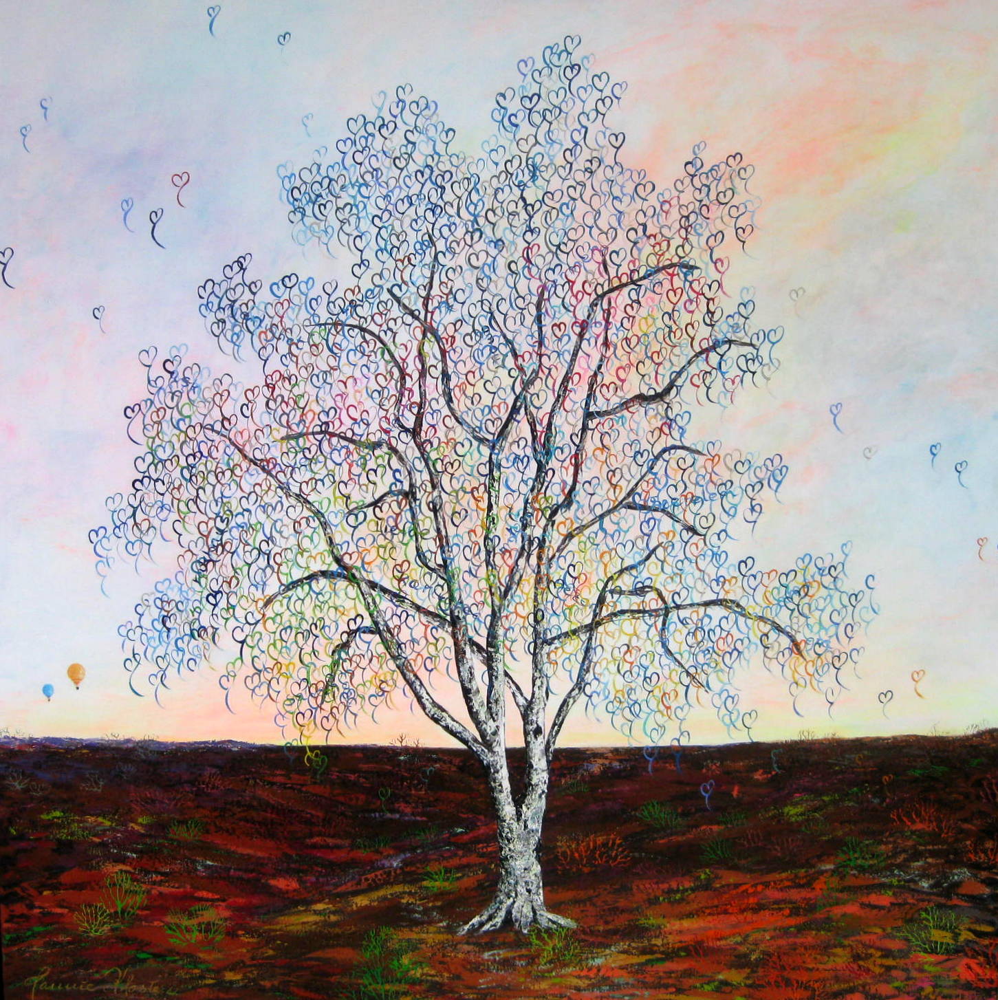 Love is All We Need Malerier Jannie Kloster | Smukke og energiske malerier af Jannie Kloster