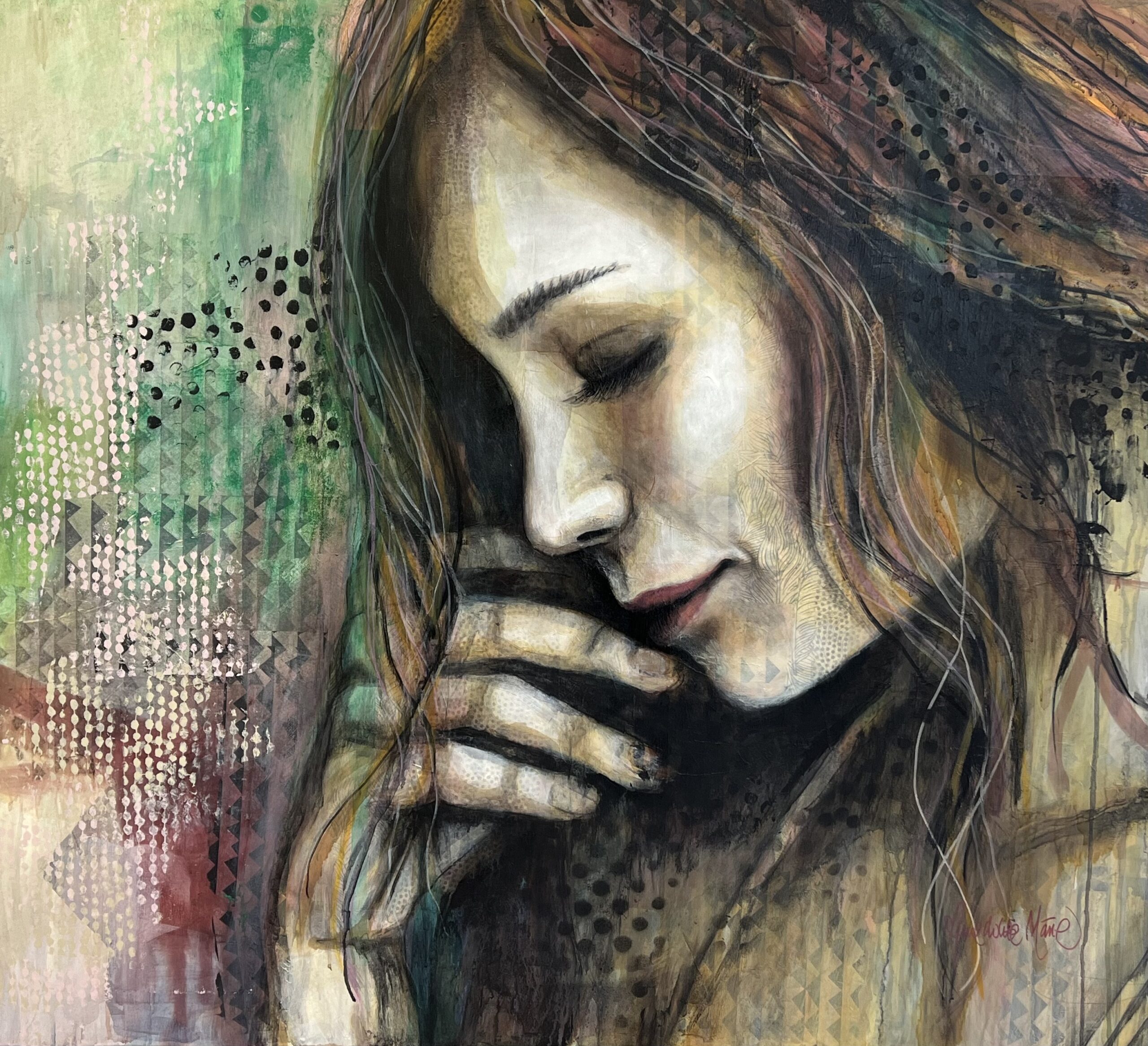 Oktoberpige Malerier Benedikte Marie | Dragende malerier af Benedikte Marie | Køb her