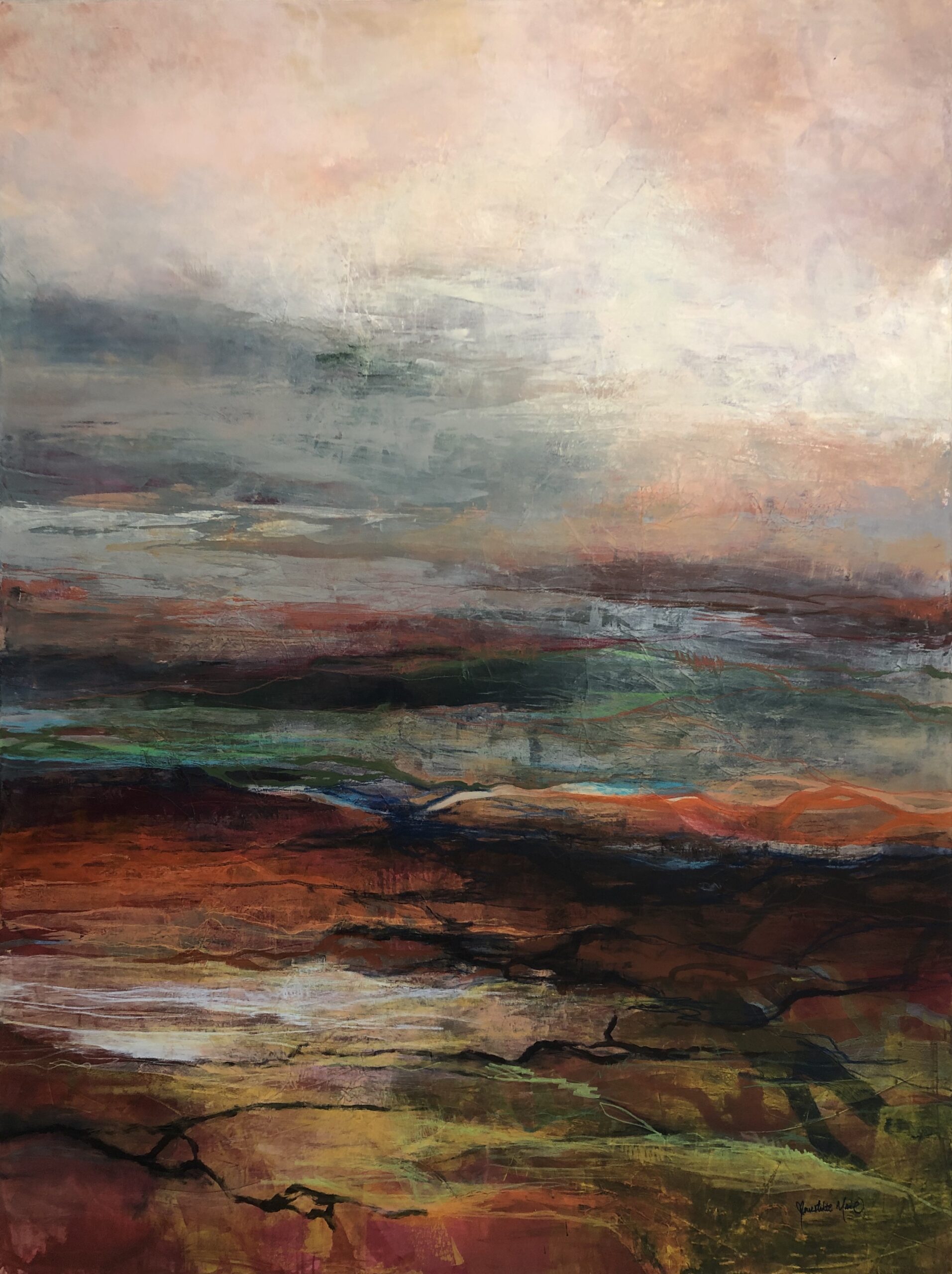 Abstraktion Malerier Benedikte Marie | Dragende malerier af Benedikte Marie | Køb her