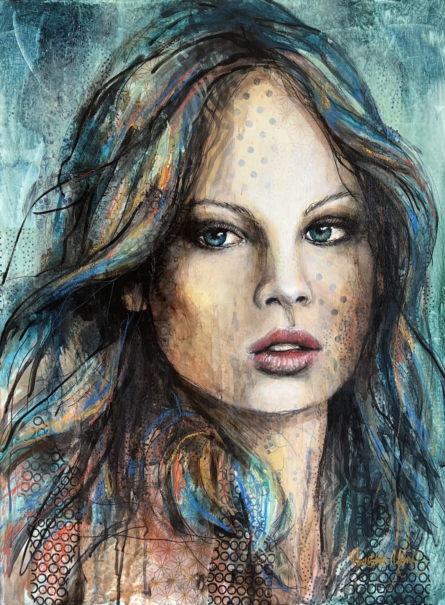 Julipige Malerier Benedikte Marie | Dragende malerier af Benedikte Marie | Køb her