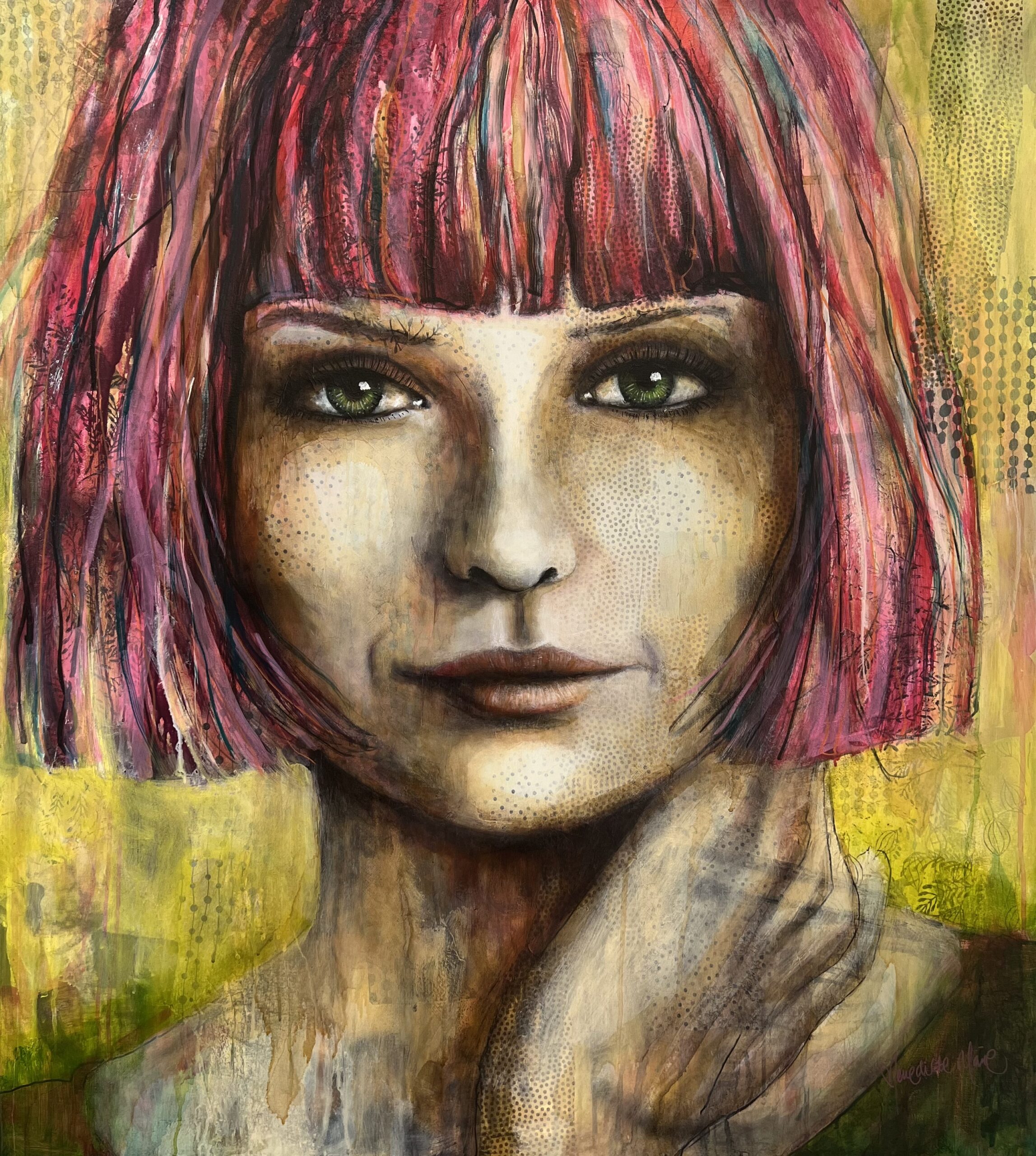 Septemberpige Malerier Benedikte Marie | Dragende malerier af Benedikte Marie | Køb her