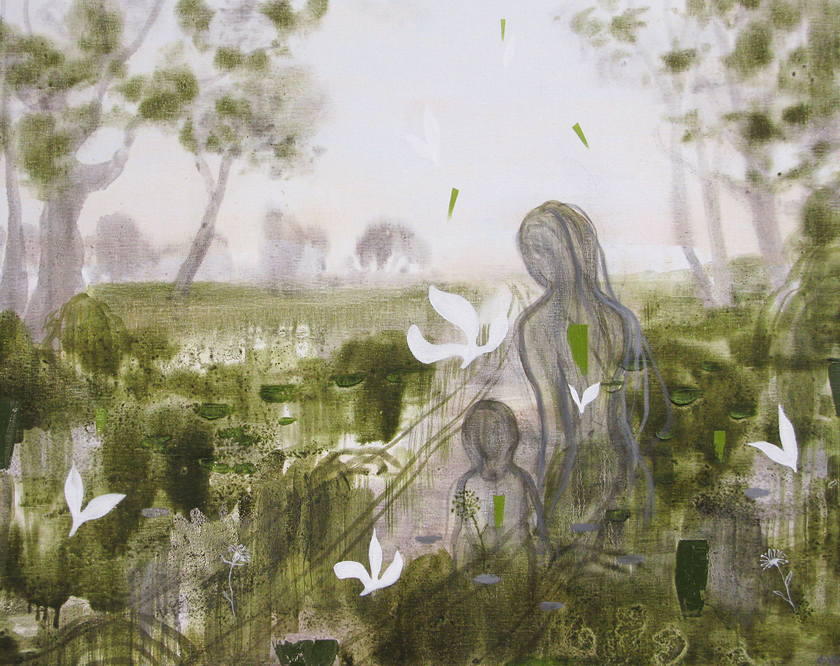 At gå tur med morgengrynet Malerier Annette Wier | Køb malerier lavet af Annette Wier - Unik lethed