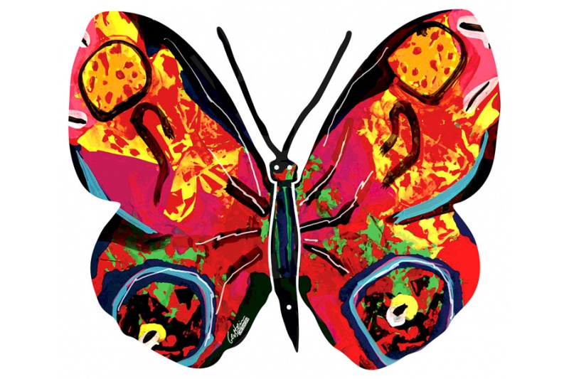 Sommerfugl Tsiona Vægkunst David Gerstein | Malerier af David Gerstein | Shop her