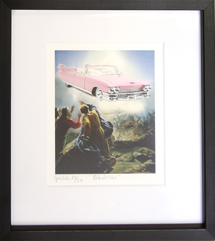 Cadillac Litografier Ronny Hård | Køb dekorative Ronny Hård malerier her