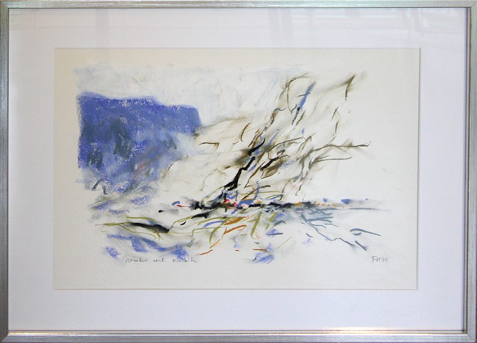 Vinter ved Kvivik Kunst på papir Frank Hammershøj | Malerier lavet af Frank Hammershøj | Køb her