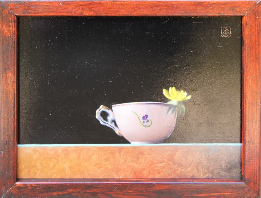 Erantis i violkop Malerier Niels Erik Von Skovballe | Værker af Niels Erik Von Skovballe