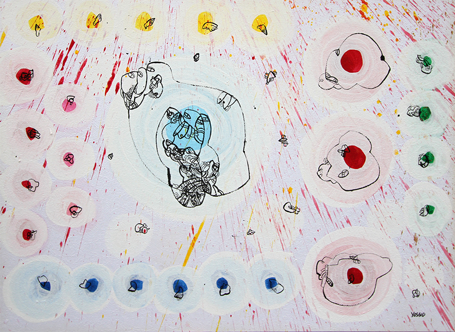 Happy spring is coming Malerier Yoshio Nakajima | Køb malerier er kunstneren Yoshio Nakajima