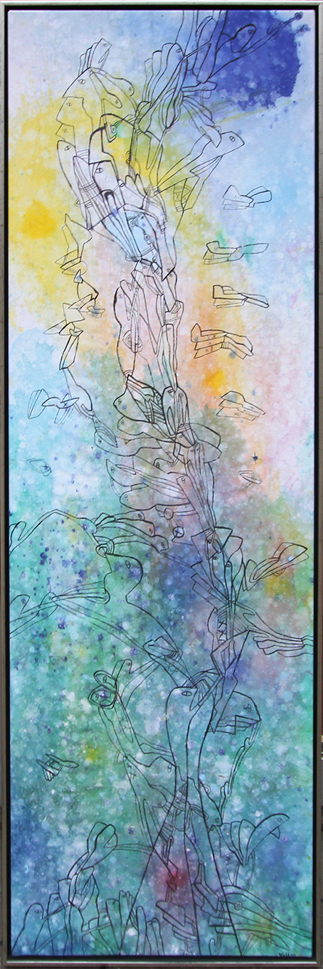 Uden titel Malerier Yoshio Nakajima | Køb malerier er kunstneren Yoshio Nakajima