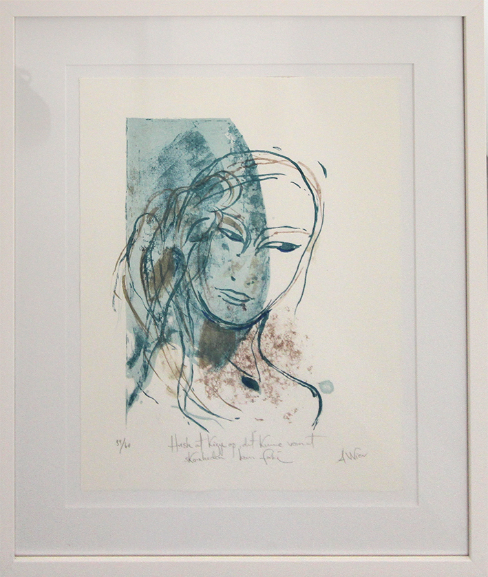 Husk at kigge op, det kunne være at skønheden kom forbi Litografier Annette Wier | Køb malerier lavet af Annette Wier - Unik lethed