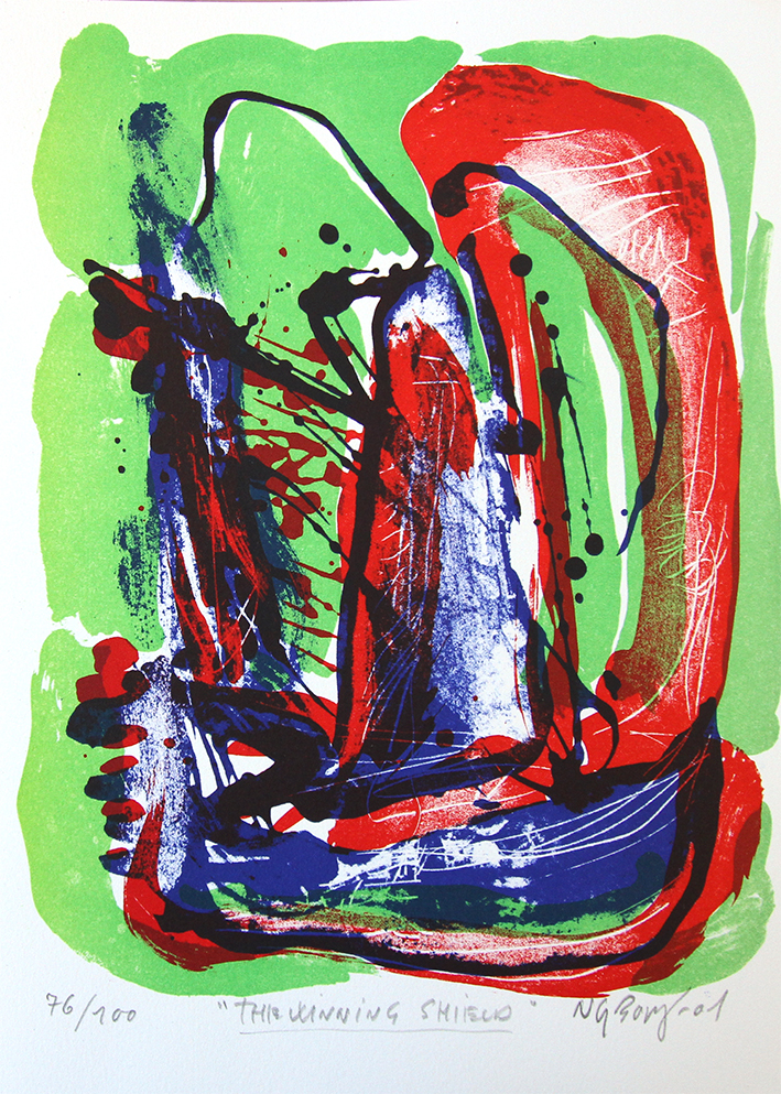 The Winning shield Litografier