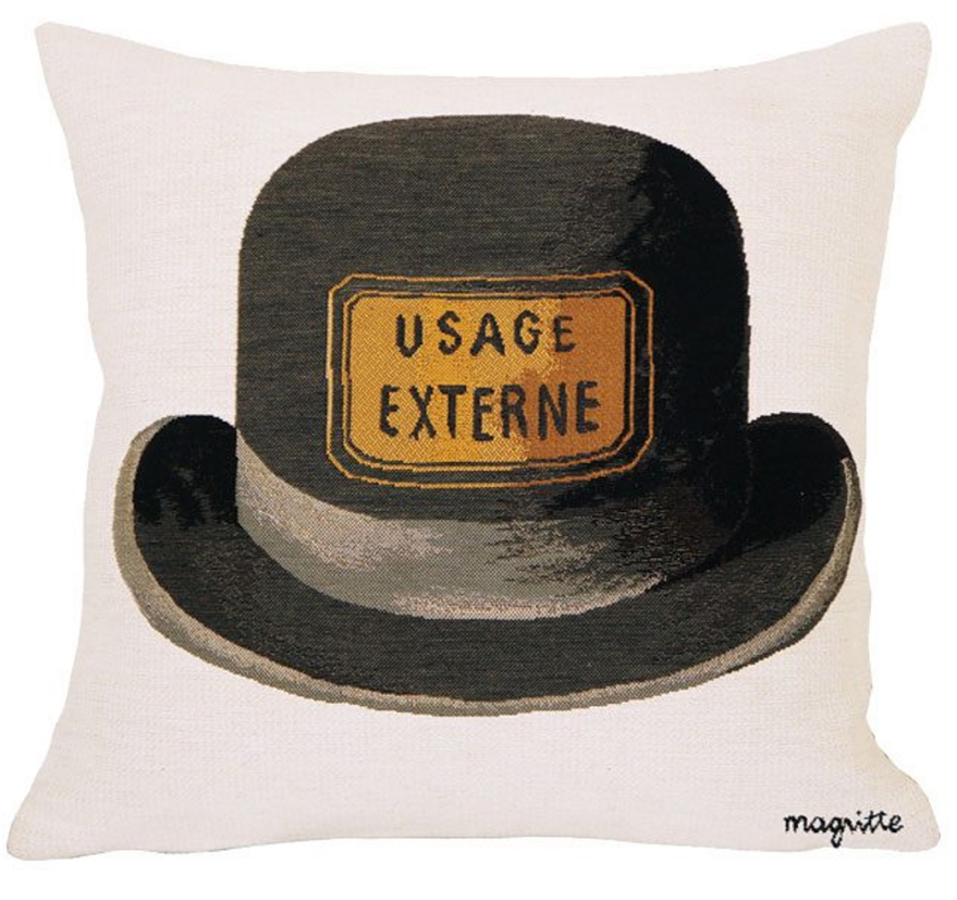 MAGRITTE, Le bouchon depouvante Billedvævning Poulin Design | Puder med smukke designs fra Poulin Design