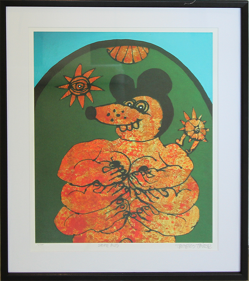 Store mus Litografier Troels Trier | Køb Troels Trier kunst og maleri - Unikt udvalg