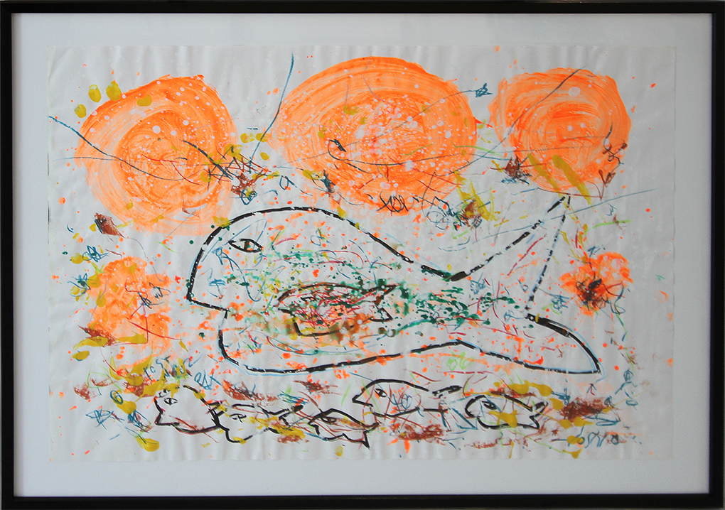 Summerfish Malerier Yoshio Nakajima | Køb malerier er kunstneren Yoshio Nakajima