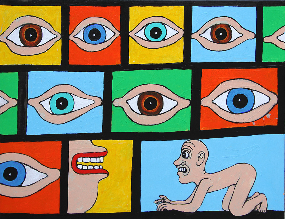 I only have eyes for you Malerier Troels Trier | Køb Troels Trier kunst og maleri - Unikt udvalg