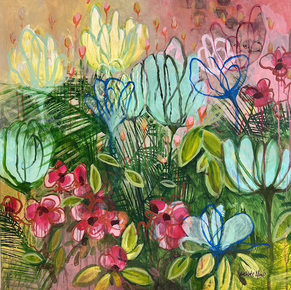 Abstraktion Malerier Benedikte Marie | Dragende malerier af Benedikte Marie | Køb her