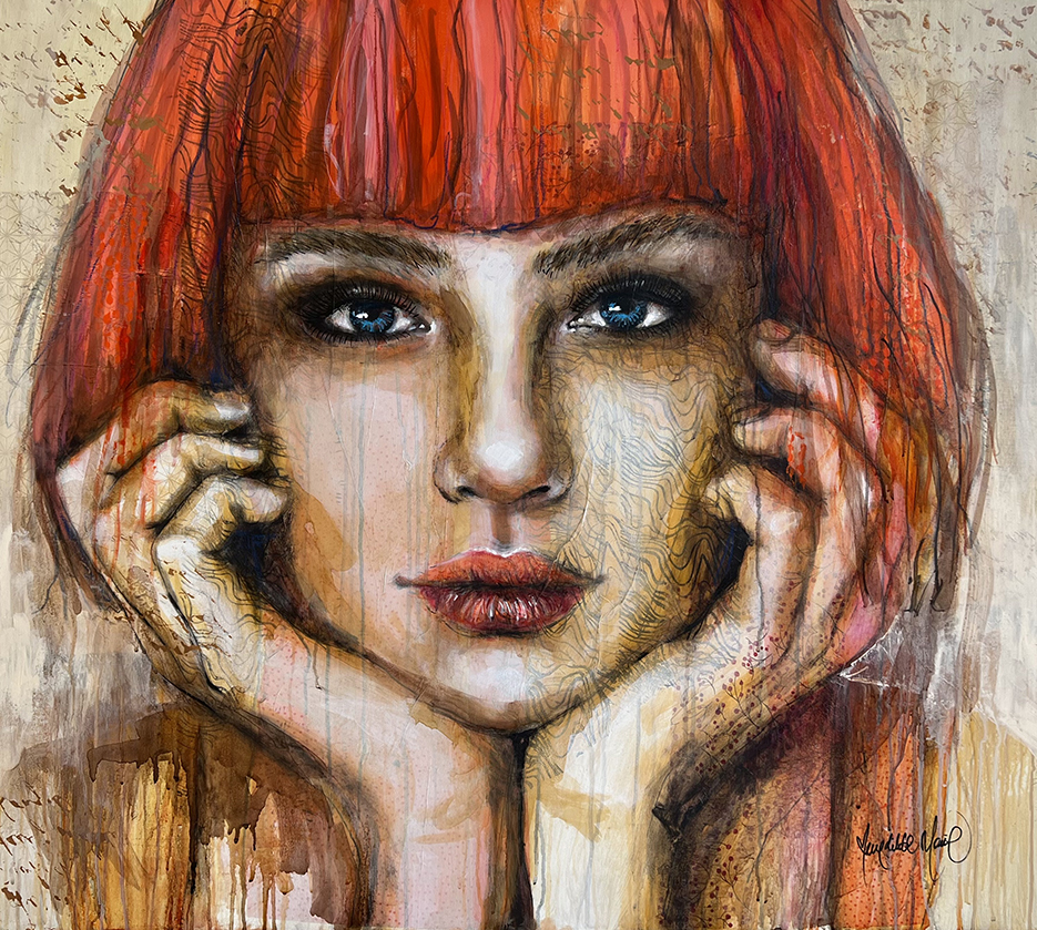 Septemberpige Malerier Benedikte Marie | Dragende malerier af Benedikte Marie | Køb her