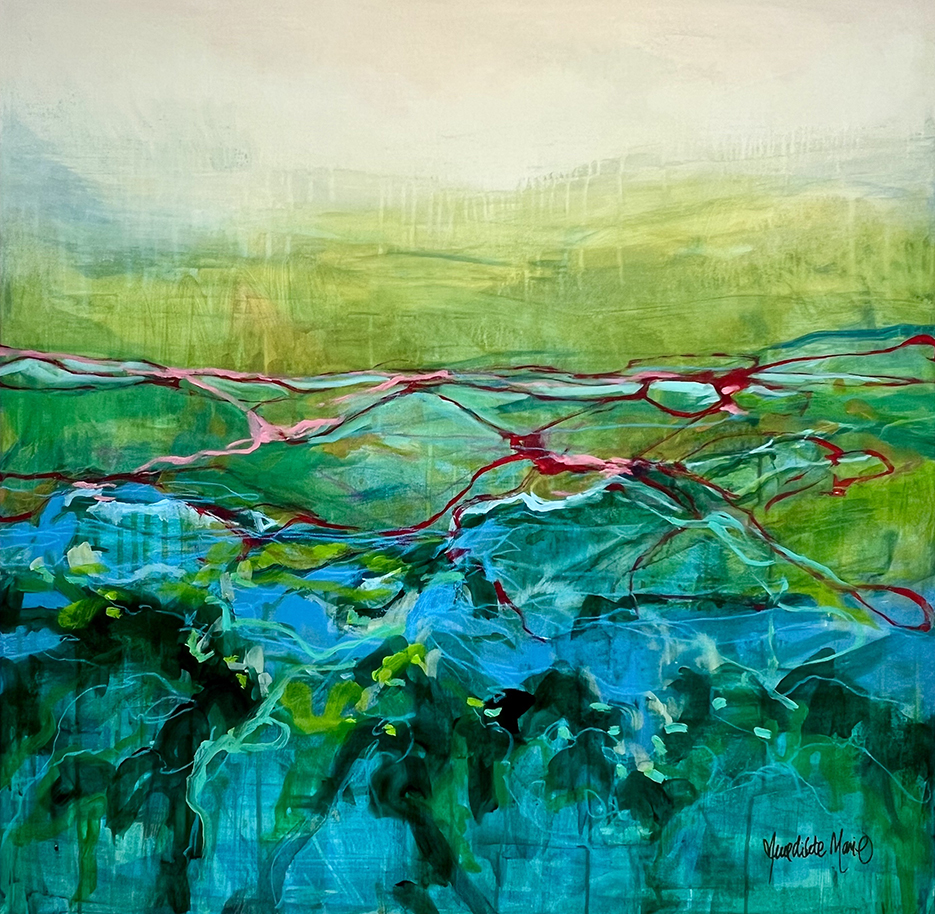 Abstraktion Malerier Benedikte Marie | Dragende malerier af Benedikte Marie | Køb her