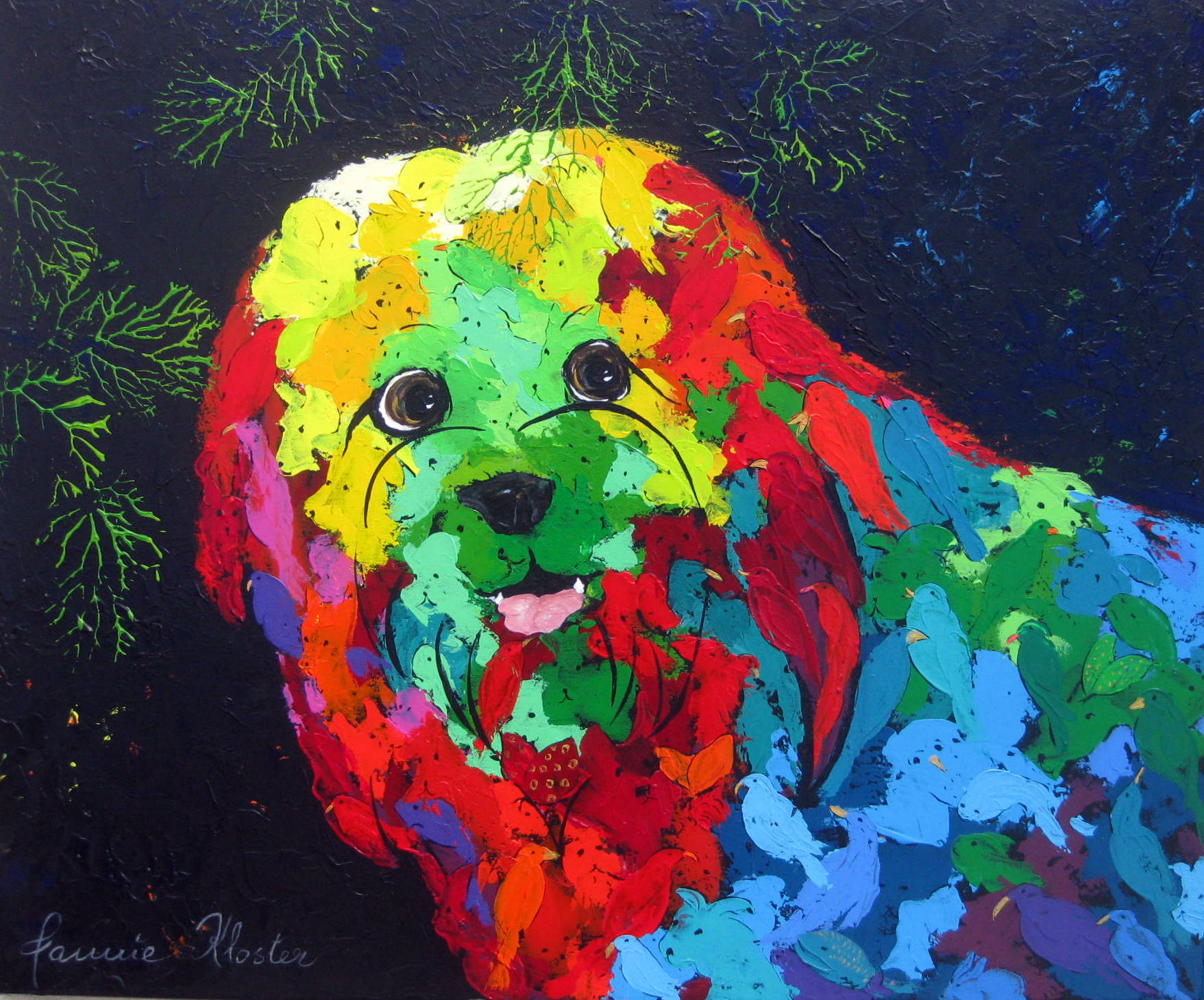 Charmetrold Malerier Jannie Kloster | Smukke og energiske malerier af Jannie Kloster