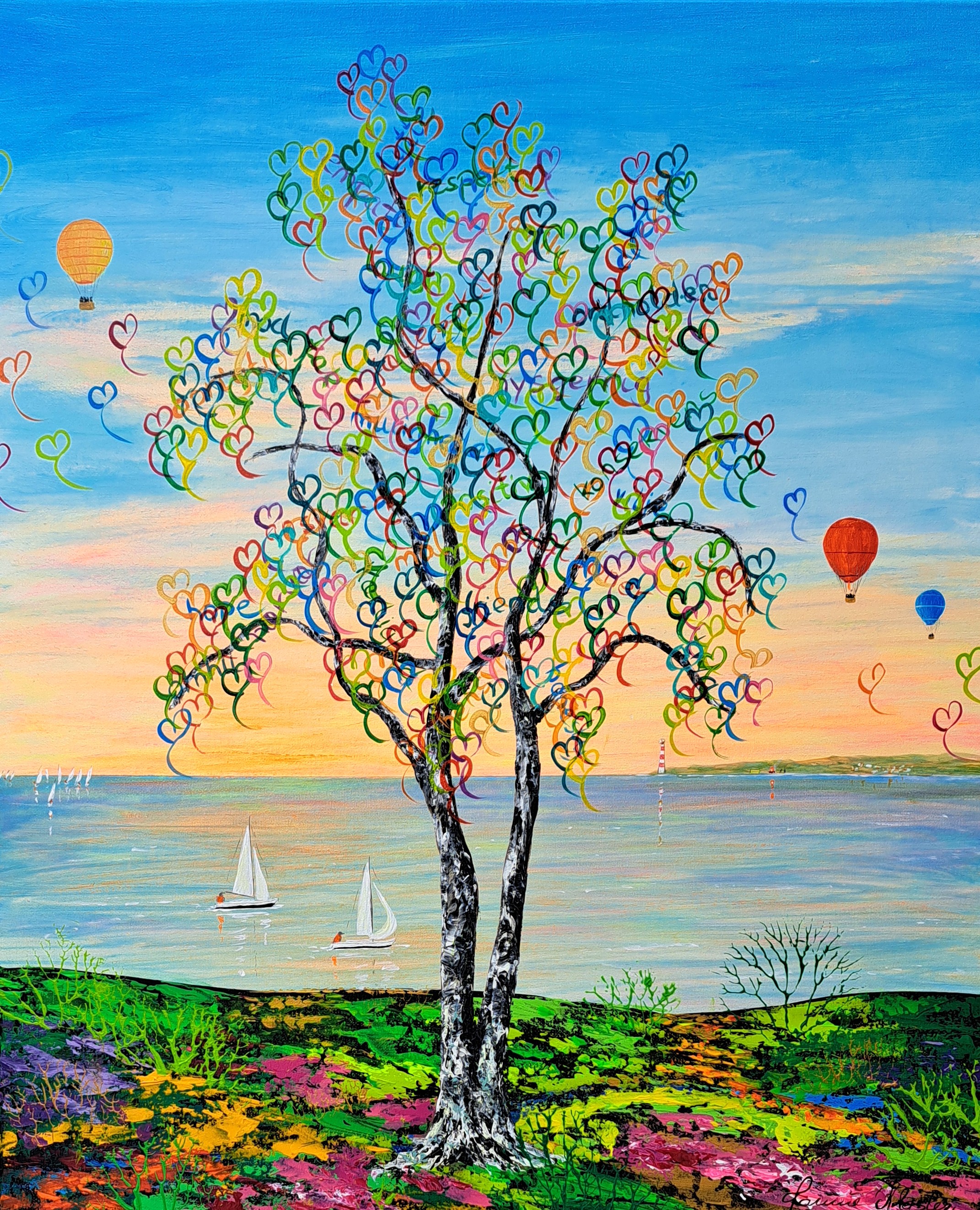 Nye oplevelser Malerier Jannie Kloster | Smukke og energiske malerier af Jannie Kloster