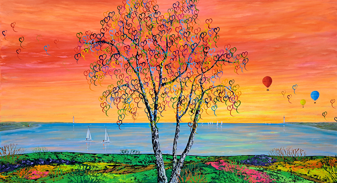 Dreams never die Malerier Jannie Kloster | Smukke og energiske malerier af Jannie Kloster