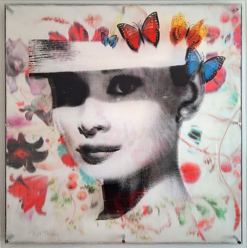 Audrey Hepburn - Flower Malerier