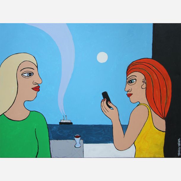 Pludselig kommer en sms