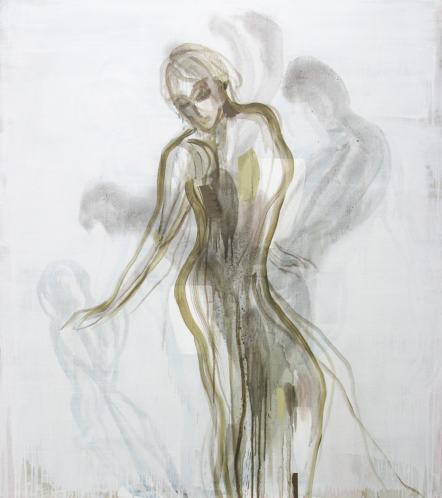 Bliv lidt længere Malerier Annette Wier | Køb malerier lavet af Annette Wier - Unik lethed