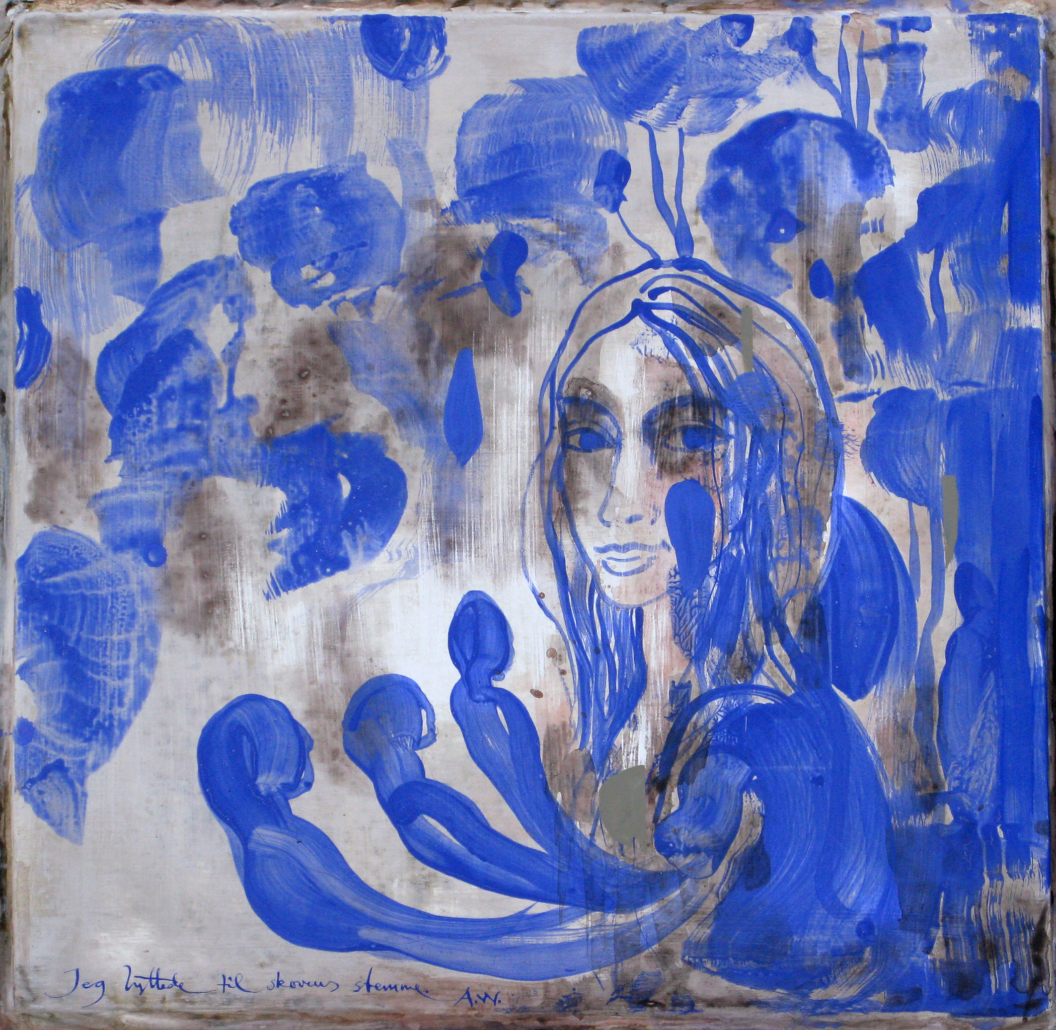 Jeg lyttede til skovens stemme Malerier Annette Wier | Køb malerier lavet af Annette Wier - Unik lethed