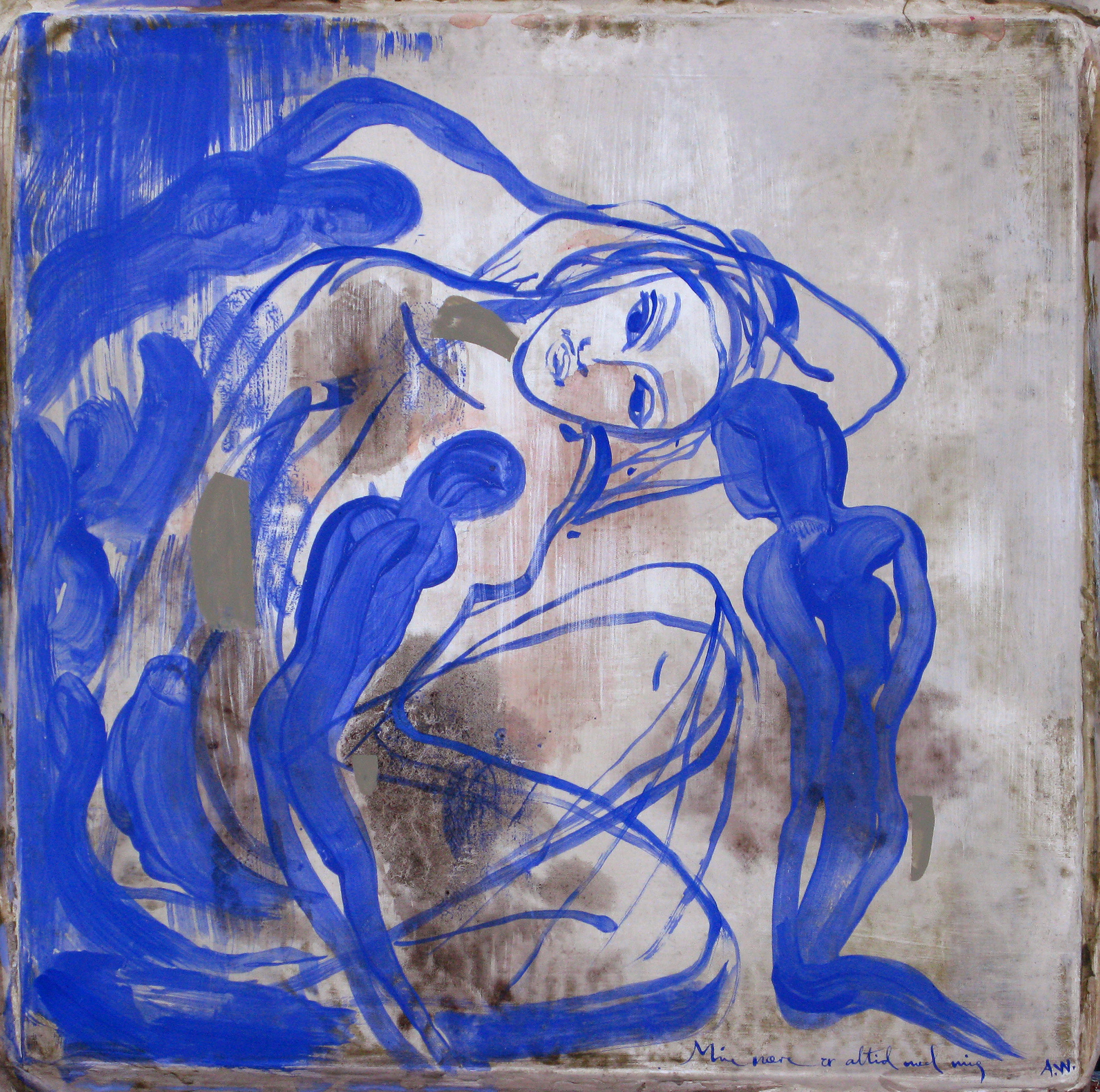 Mine nære er altid med mig Malerier Annette Wier | Køb malerier lavet af Annette Wier - Unik lethed