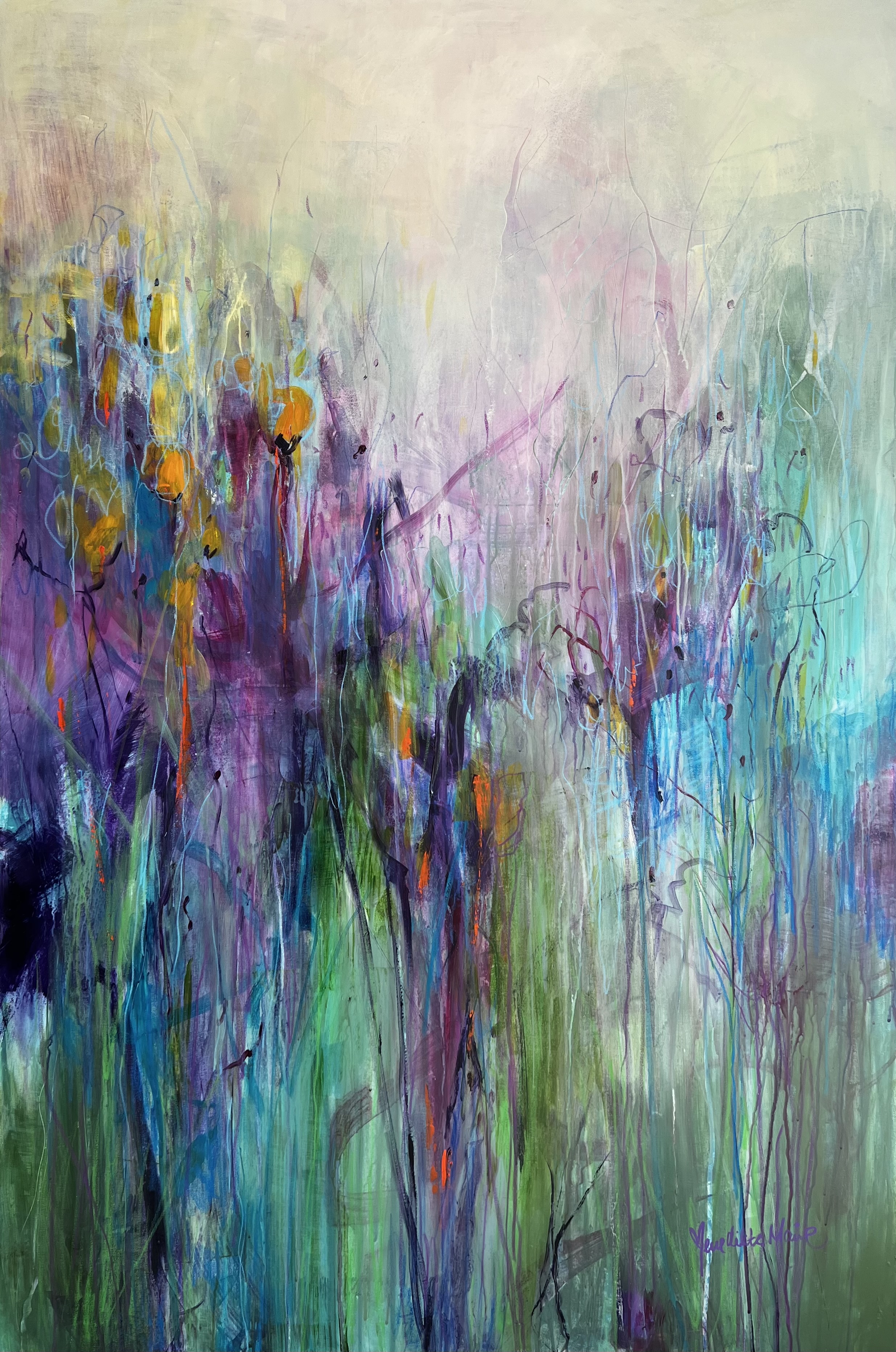 Abstraktion Malerier Benedikte Marie | Dragende malerier af Benedikte Marie | Køb her