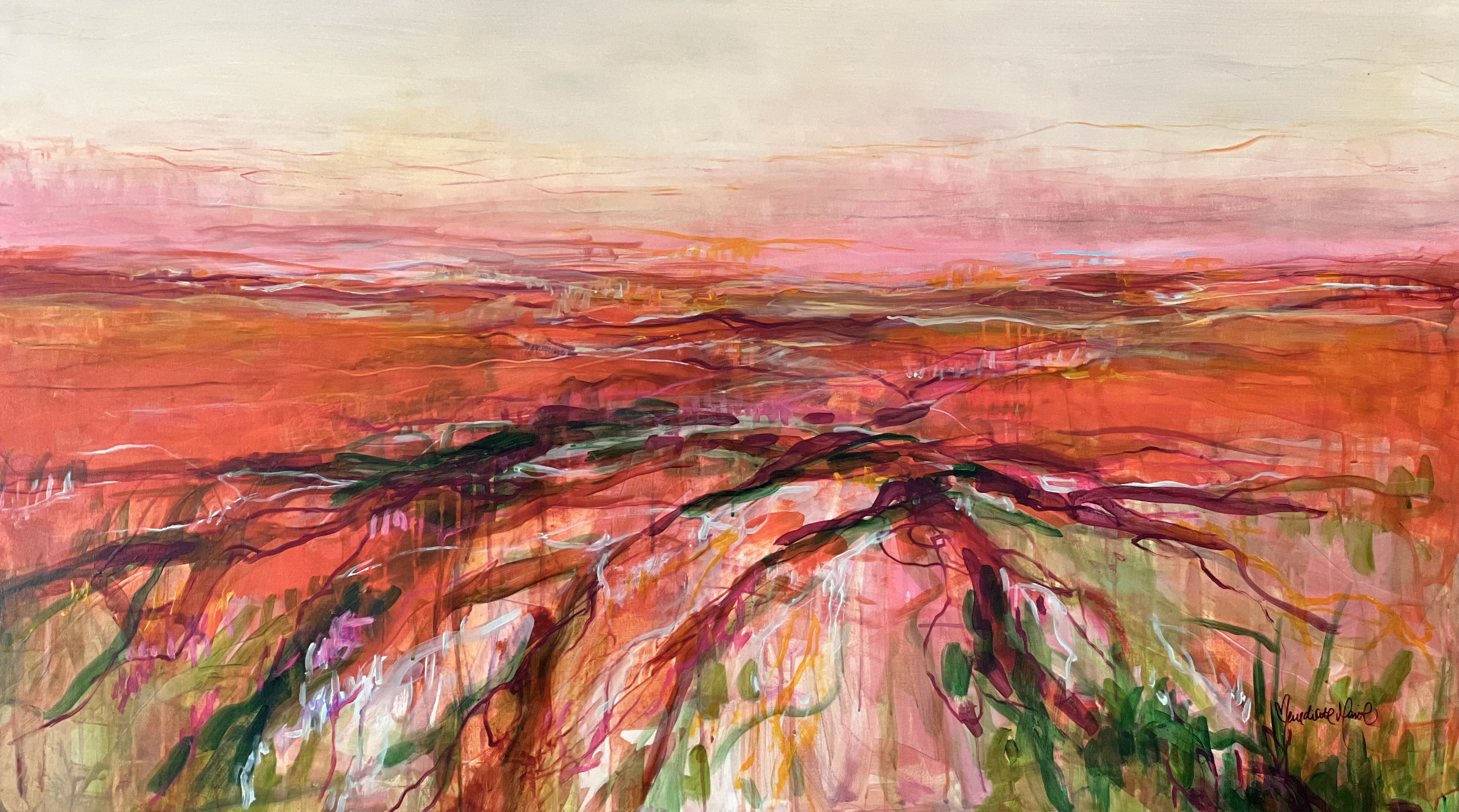 Abstraktion Malerier Benedikte Marie | Dragende malerier af Benedikte Marie | Køb her