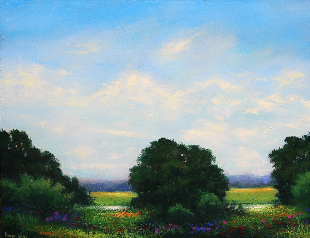 Gräns land Malerier Ronny Hård | Køb dekorative Ronny Hård malerier her