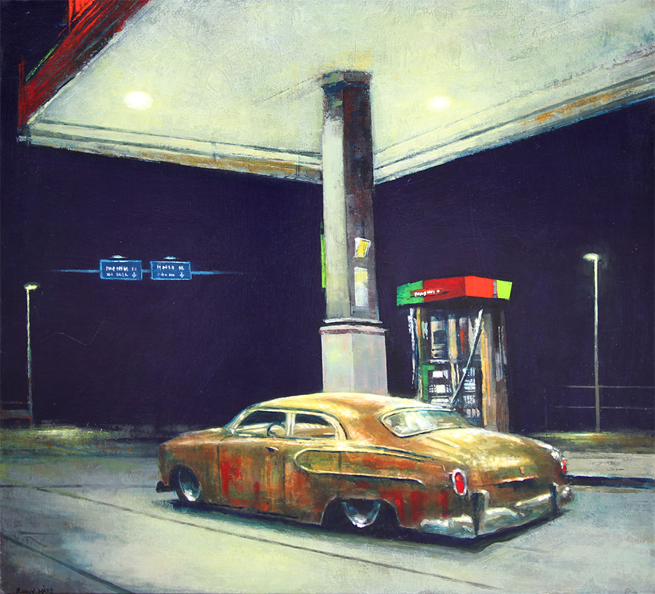 Kring midnatt Malerier Ronny Hård | Køb dekorative Ronny Hård malerier her