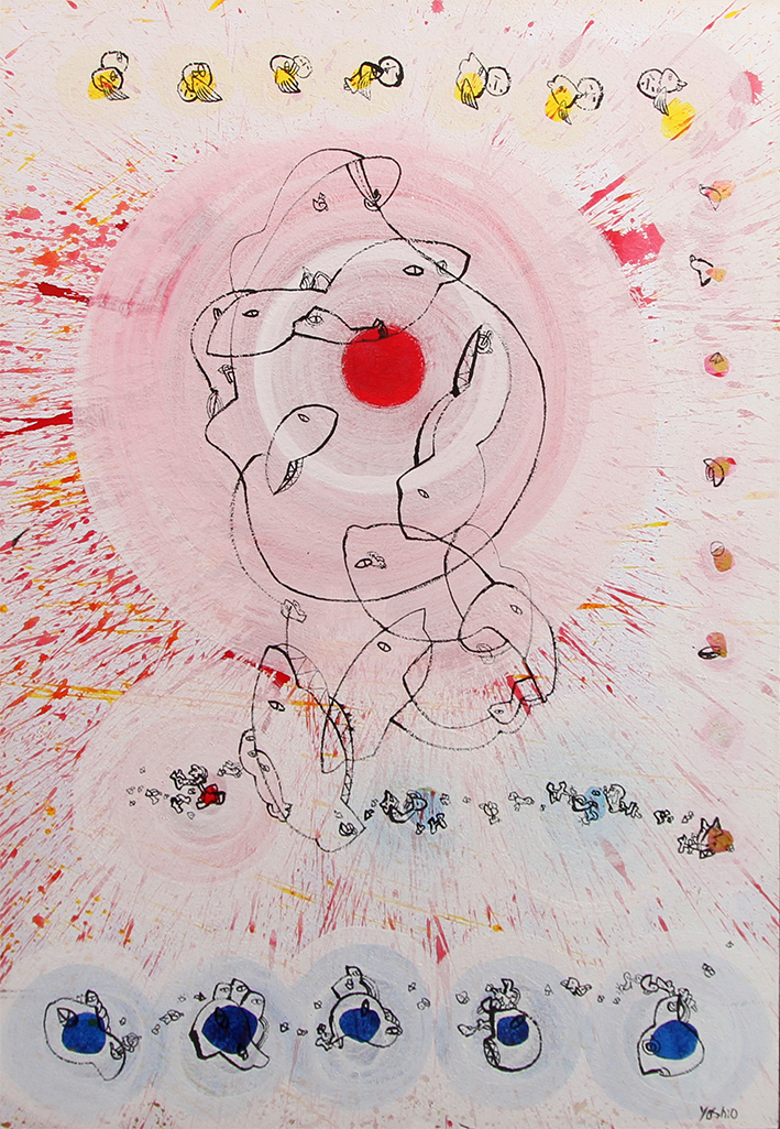 Sun happiness Malerier Yoshio Nakajima | Køb malerier er kunstneren Yoshio Nakajima