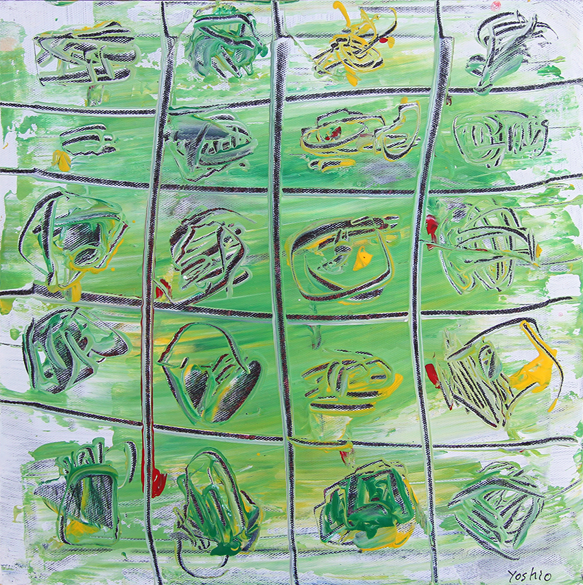 Green summer Malerier Yoshio Nakajima | Køb malerier er kunstneren Yoshio Nakajima