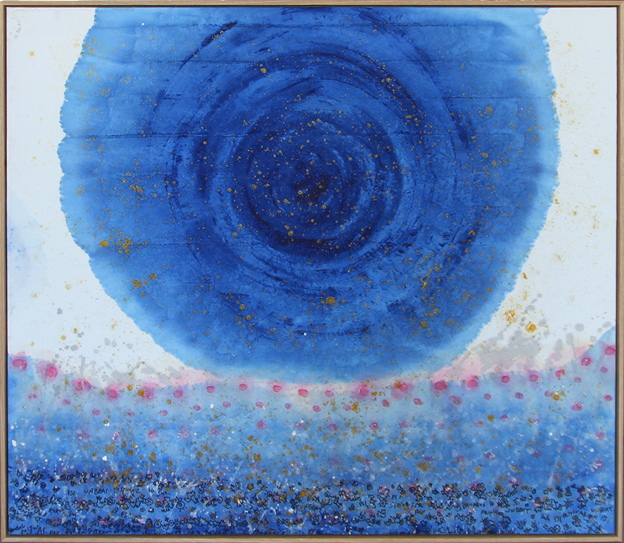 Blue sun Malerier Yoshio Nakajima | Køb malerier er kunstneren Yoshio Nakajima