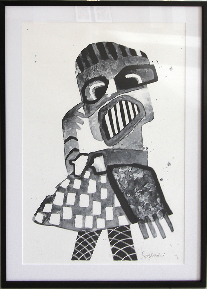 Rådvild teenager Litografier Leif Sylvester malerier | Køb malerier af Leif Sylvester her