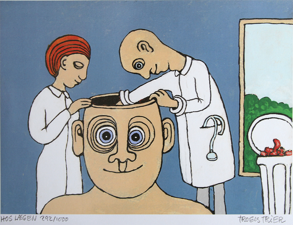 Hos lægen Kunstplakater Troels Trier | Køb Troels Trier kunst og maleri - Unikt udvalg