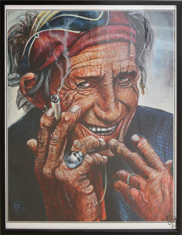 Keith Richards Kunstplakater Jürgen Wölk | Se vores udvalg af malerier af Jürgen Wölk
