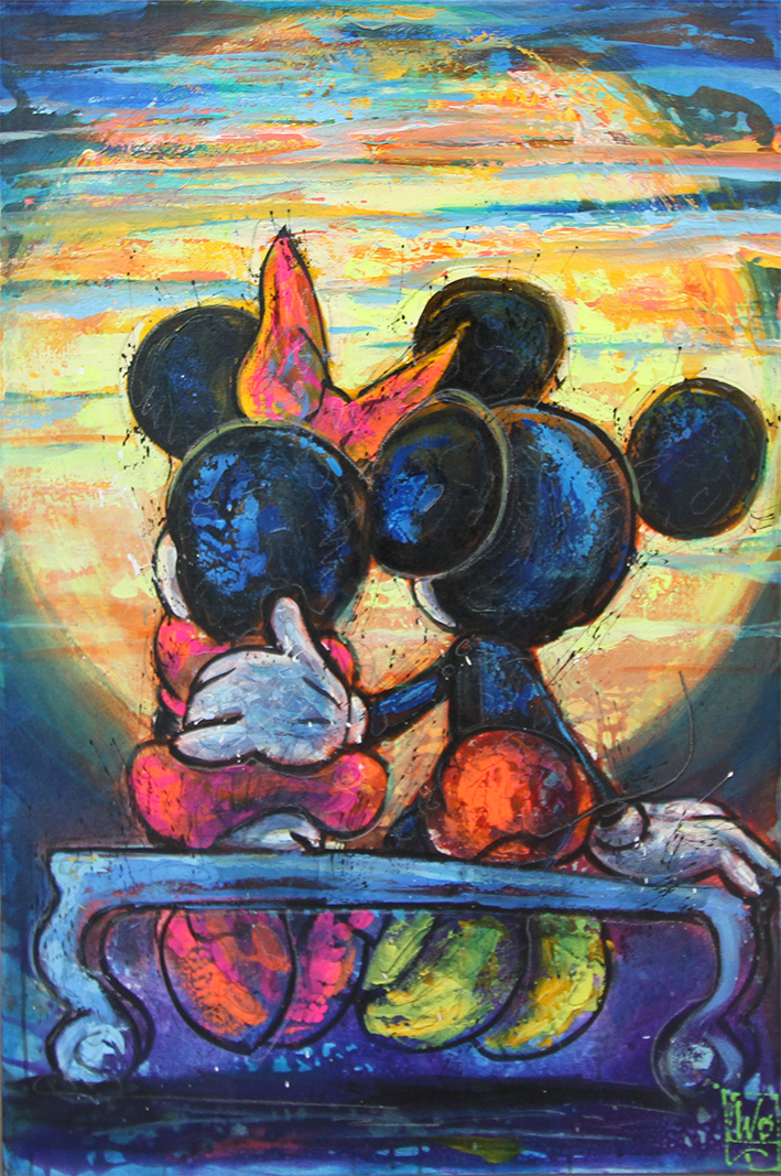 Mickey Mouse & Minnie Mouse Malerier Jürgen Wölk | Se vores udvalg af malerier af Jürgen Wölk
