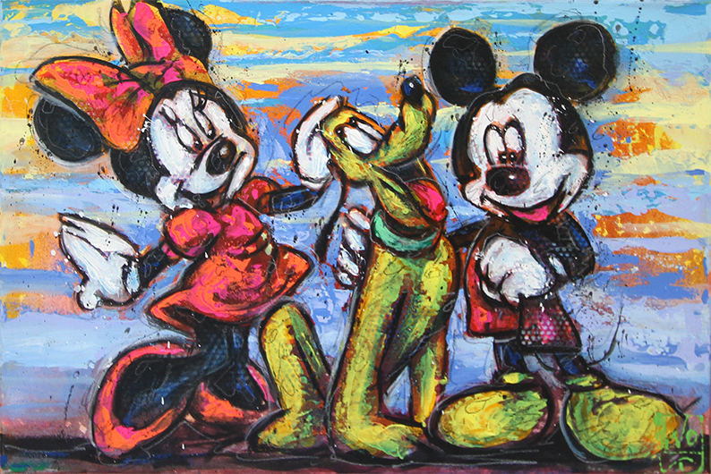 Mickey Mouse & Minnie Mouse Malerier Jürgen Wölk | Se vores udvalg af malerier af Jürgen Wölk