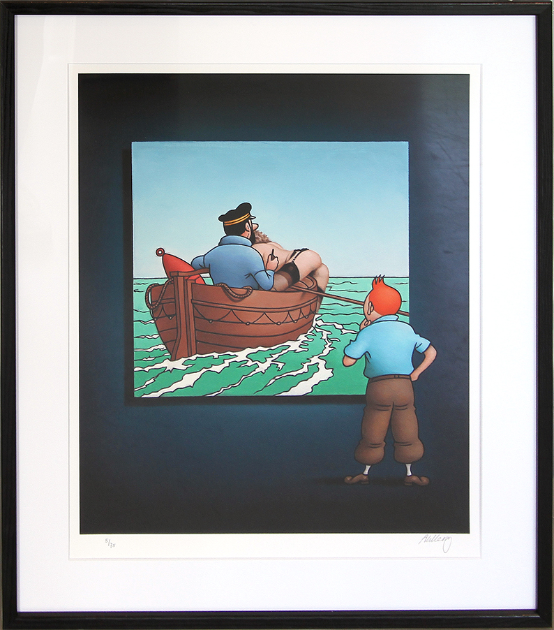 The boat Litografier Ole Ahlberg | Pop art af Ole Ahlberg | Se udvalget og køb her