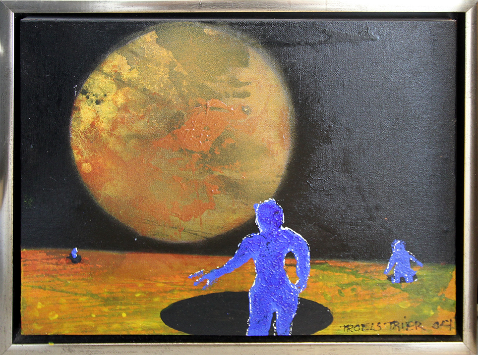 Deep space Malerier Troels Trier | Køb Troels Trier kunst og maleri - Unikt udvalg