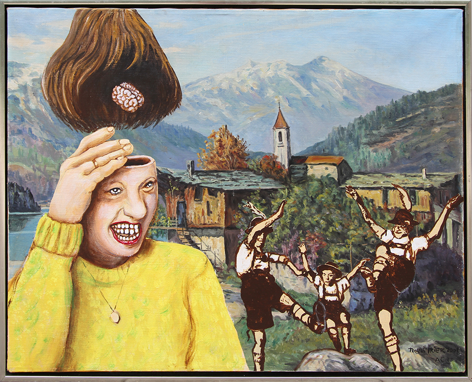 Sommer i Tyrol - maleri af Troels Trier | Troels Trier | Køb Troels Trier kunst og maleri - Unikt udvalg